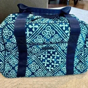 vera bradley blue gym tote bag